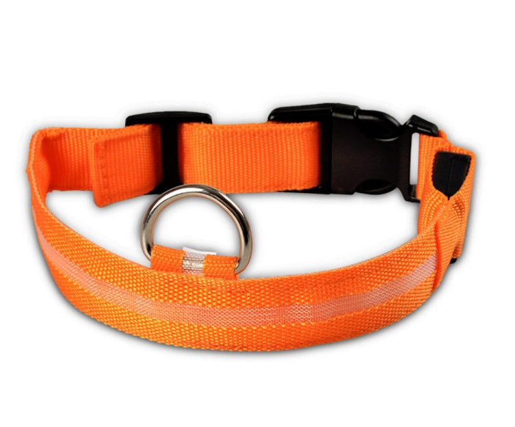 Tikivault Nylon LED Pet Dog Luminous Collar