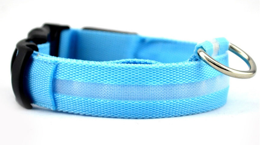 Tikivault Nylon LED Pet Dog Luminous Collar