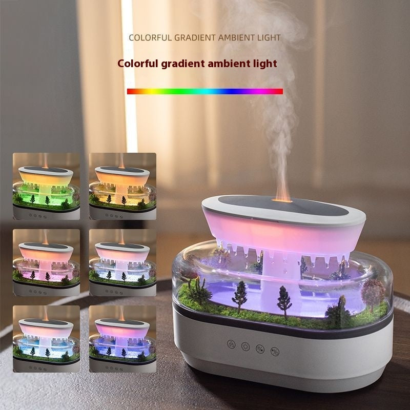 Tikivault Landscape Aroma Diffuser Raindrop Humidifier