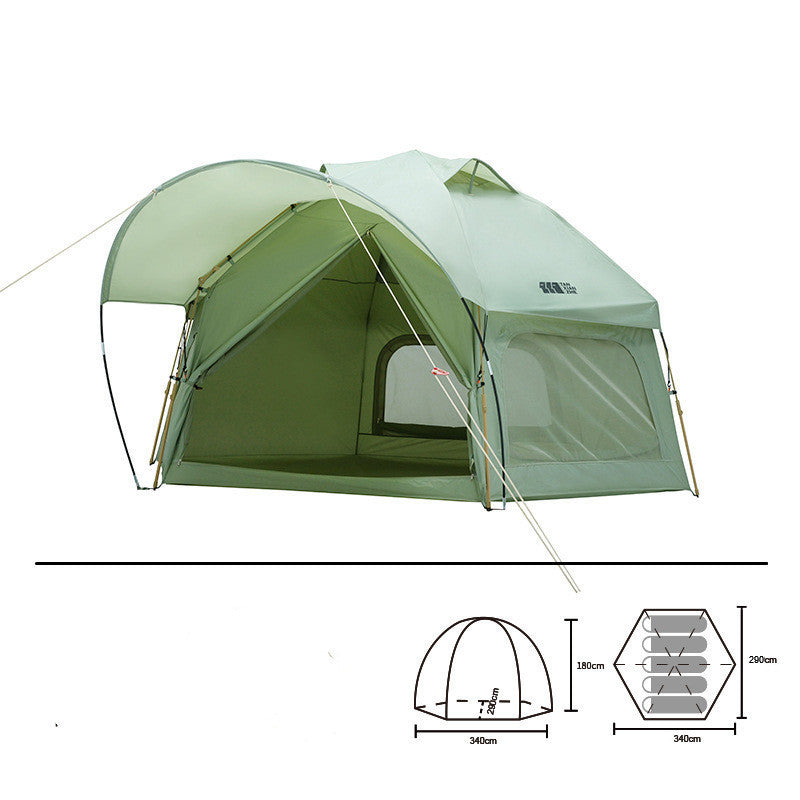 Tikivault Outdoor Rainproof Portable Folding Camping Tent