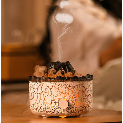 Tikivault Volcano Aromatherapy Flame Humidifier Diffuser