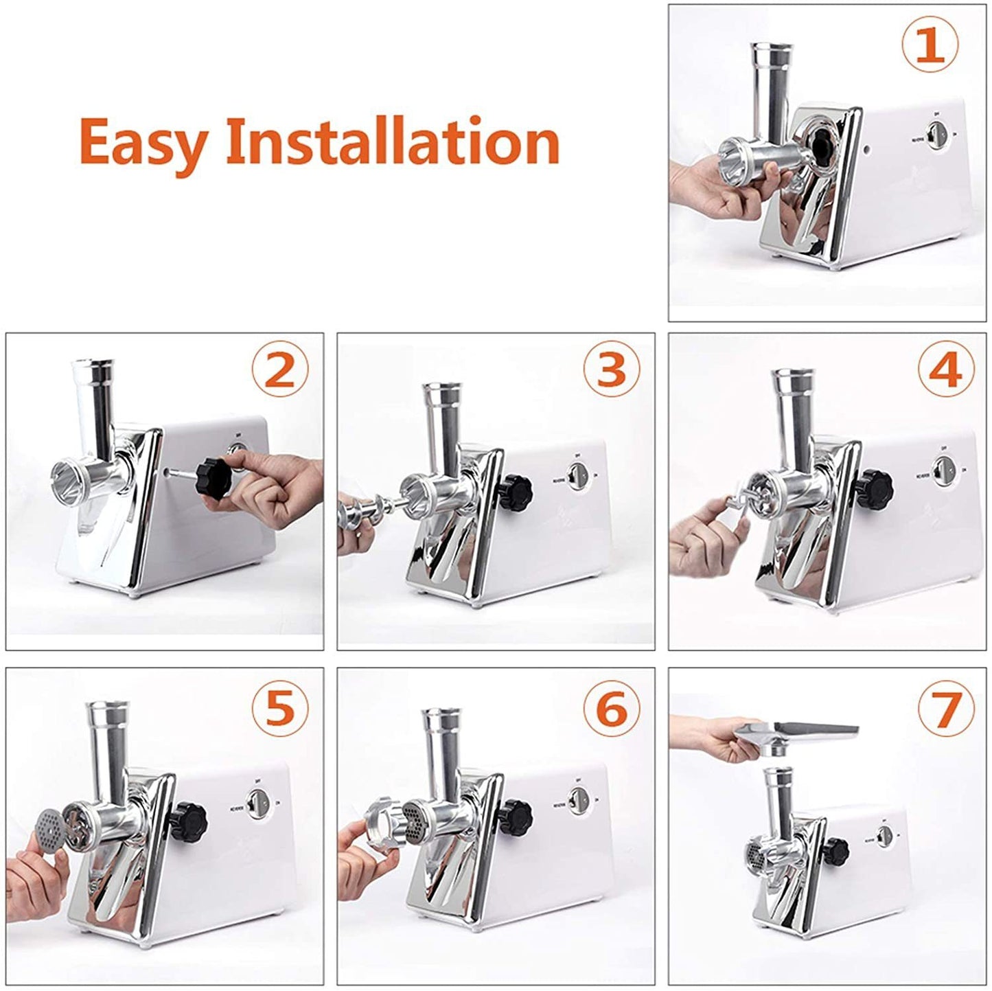 Household Electric Stainless Steel Meat Grinder